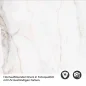 Preview: Küchenrückwand Folie Marmoroptik mit Goldakzenten Detailbild 2