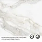 Preview: Küchenrückwand Folie Marmordesign mit grauen Adern Detailbild 2