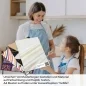 Preview: Küchenrückwand Folie Marmor-Look mit gelben Linien A4 Muster