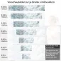 Preview: Küchenrückwand Folie abstrakte Marmorstruktur in Blautönen Höhe 60cm
