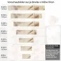 Preview: Küchenrückwand Folie Marmoroptik in beige & braun - Luxuriös und warm Höhe 51cm