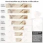 Preview: Küchenrückwand Folie Marmoroptik in beige & braun - Luxuriös und warm Höhe 60cm