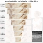 Preview: Küchenrückwand Folie Marmoroptik in beige & braun - Luxuriös und warm Höhe 80cm