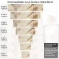 Preview: Küchenrückwand Folie Marmoroptik in beige & braun - Luxuriös und warm Höhe 80cm