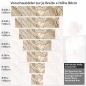 Preview: Küchenrückwand Folie Exklusiver Marmorlook - Luxuriöse Küchengestaltung Höhe 80cm