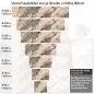 Preview: Küchenrückwand Folie Marmorstruktur in erdigen Tönen Höhe 80cm