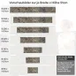 Preview: Küchenrückwand Folie Marmorstruktur Dunkelbraun mit feiner Maserung Höhe 51cm