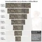 Preview: Küchenrückwand Folie Marmorstruktur Dunkelbraun mit feiner Maserung Höhe 80cm