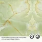 Preview: Küchenrückwand Folie Marmor in sanftem Grün Detailbild 2