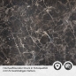 Preview: Küchenrückwand Folie Schwarz-Braun Marmordesign Detailbild 2