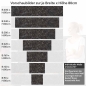 Preview: Küchenrückwand Folie Schwarz-Braun Marmordesign Höhe 80cm