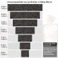 Preview: Küchenrückwand Folie Schwarz-Braun Marmordesign Höhe 80cm