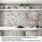 Preview: Küchenrückwand Folie Landhausstil Steinoptik Artikelbild 1