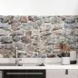 Preview: Küchenrückwand Folie Mauerwerkoptik - Charme in Landhausstill Hauptbild 1