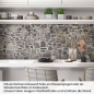 Preview: Küchenrückwand Folie Mauerdesign - Perfekt für Landhausküchen Artikelbild 1
