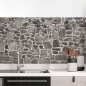 Preview: Küchenrückwand Folie Mauerdesign - Perfekt für Landhausküchen Hauptbild 1