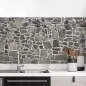 Preview: Küchenrückwand Folie Mauerdesign - Perfekt für Landhausküchen Hauptbild 1