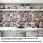 Preview: Küchenrückwand Folie Mediterranes Mauerwerk Artikelbild 1