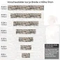 Preview: Küchenrückwand Folie Landhausmauer - Natürliches Flair für Ihre Küche Höhe 51cm
