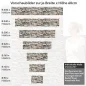 Preview: Küchenrückwand Folie Landhausmauer - Natürliches Flair für Ihre Küche Höhe 60cm
