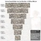 Preview: Küchenrückwand Folie Landhausmauer - Natürliches Flair für Ihre Küche Höhe 80cm