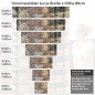Preview: Küchenrückwand Folie verwitterte Wand - Used-Look für die Küche Höhe 80cm
