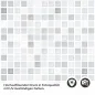 Preview: Küchenrückwand Folie Minimalistische Mosaikfliesen Detailbild 2