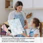 Preview: Küchenrückwand Folie Blautöne Mosaik - Maritimer Look A4 Muster