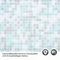 Preview: Küchenrückwand Folie Blautöne Mosaik - Maritimer Look Detailbild 2