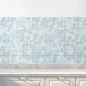 Preview: Küchenrückwand Folie Blautöne Mosaik - Maritimer Look Hauptbild 1