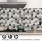 Preview: Küchenrückwand Folie Mosaikoptik Hexagon Detailbild 1