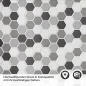 Preview: Küchenrückwand Folie Mosaikoptik Hexagon Detailbild 2