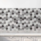 Preview: Küchenrückwand Folie Mosaikoptik Hexagon Hauptbild 1