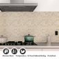 Preview: Küchenrückwand Folie Beige Mosaikoptik Detailbild 1