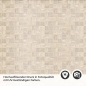 Preview: Küchenrückwand Folie Beige Mosaikoptik Detailbild 2