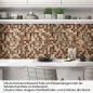 Preview: Küchenrückwand Folie Lebendiges Mosaikdesign Artikelbild 1