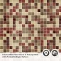Preview: Küchenrückwand Folie Lebendiges Mosaikdesign Detailbild 2