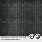 Preview: Küchenrückwand Folie Dunkles Fliesenmosaik Detailbild 2