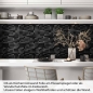Preview: Küchenrückwand Folie Mosaik Schwarz - Dunkler Luxus Artikelbild 1