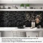 Preview: Küchenrückwand Folie Mosaik Schwarz - Dunkler Luxus Artikelbild 1