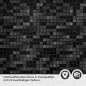 Preview: Küchenrückwand Folie Mosaik Schwarz - Dunkler Luxus Detailbild 2