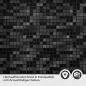 Preview: Küchenrückwand Folie Mosaik Schwarz - Dunkler Luxus Detailbild 2