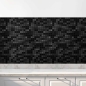 Preview: Küchenrückwand Folie Mosaik Schwarz - Dunkler Luxus Hauptbild 1