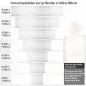 Preview: Küchenrückwand Folie Putzoptik - Schlichte Ästhetik mit Weißer Putzstruktur Höhe 80cm