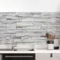 Preview: Küchenrückwand Folie Schiefersteine - Steinwandoptik für moderne Küchen Hauptbild 1