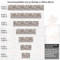 Preview: Küchenrückwand Folie Rustikale Schieferstein Optik Höhe 60cm