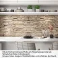 Preview: Küchenrückwand Folie Braunbeige Schichtstein Artikelbild 1