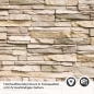 Preview: Küchenrückwand Folie Braunbeige Schichtstein Detailbild 2
