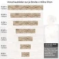 Preview: Küchenrückwand Folie Braunbeige Schichtstein Höhe 51cm