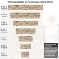 Preview: Küchenrückwand Folie Braunbeige Schichtstein Höhe 60cm